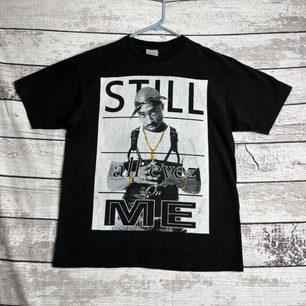 2Pac Tupac Shakur‎ All Eyez On Me T-shirt Large Double Sided Black